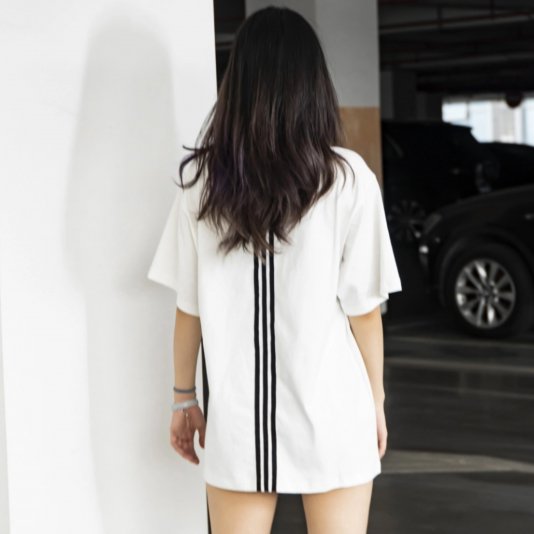 [ CUSTOM ] Polo Shirt Fantasy White/Black